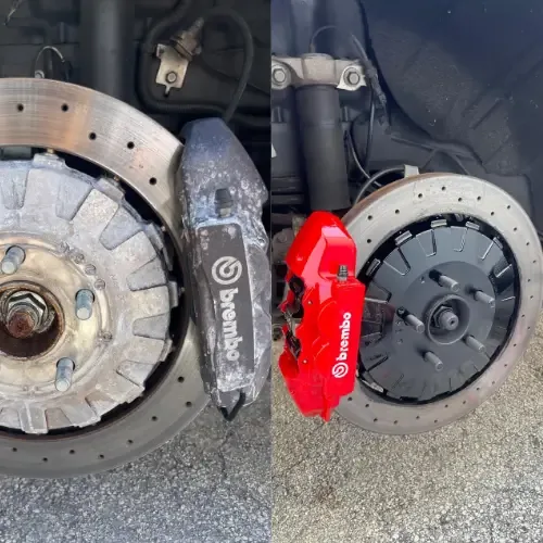 Brembo · Rosso — before and after