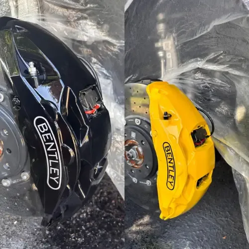 Bentley · Giallo — before and after