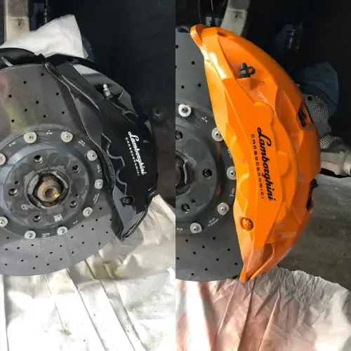 Lamborghini · Arancio — before and after